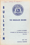 Graduate Catalogue 1944 - 1964 by Tennessee Agricultural and Industrial State University